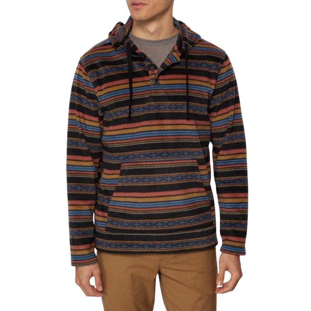 ONeill | Newman Superfleece | Striped Hoodie Pullover | Mens Size M